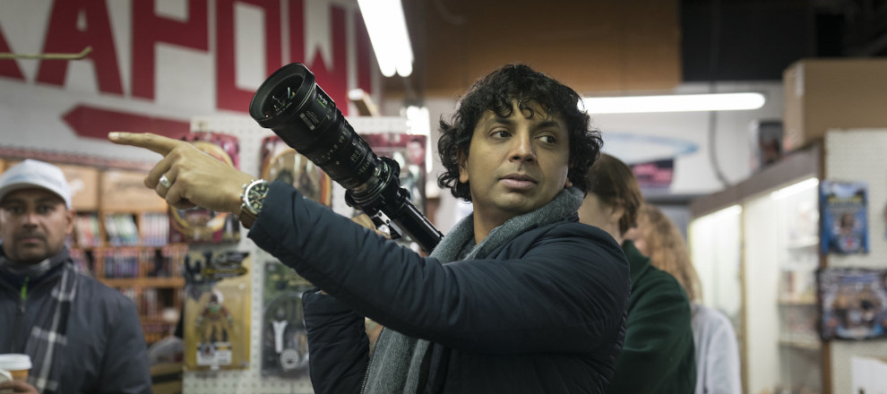 Redatelj M. Night Shyamalan na setu filma Glass 2019