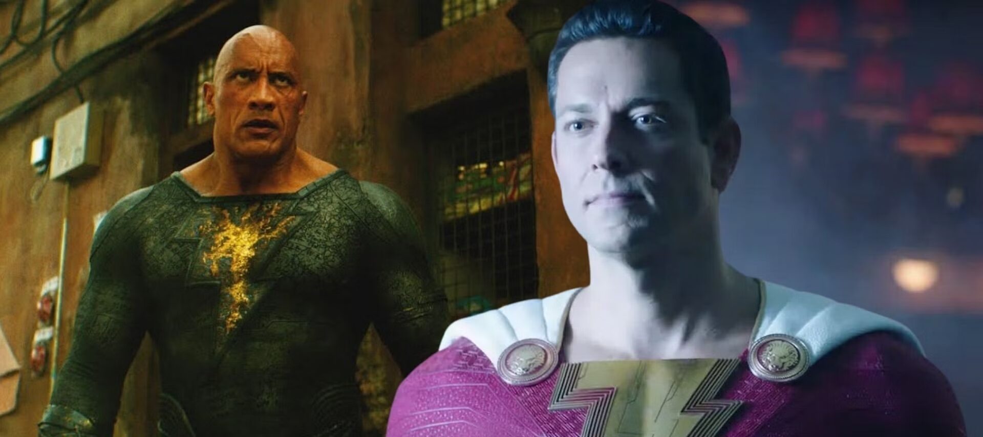 Black Adam, Shazam, Dwayne Johnson, Zachary Levi