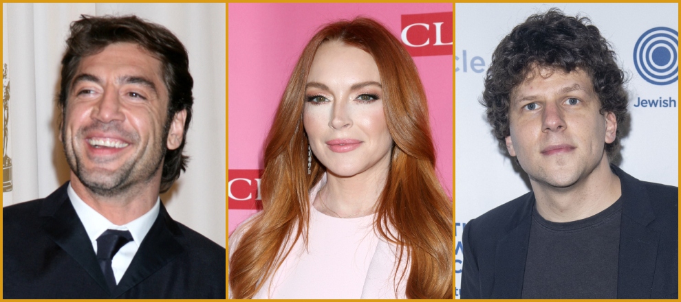 javier bardem lindsey lohan jesse eisenberg