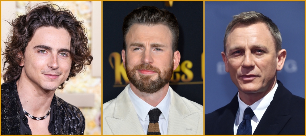 Timothee Chalamet, Chris Evans, Daniel Craig